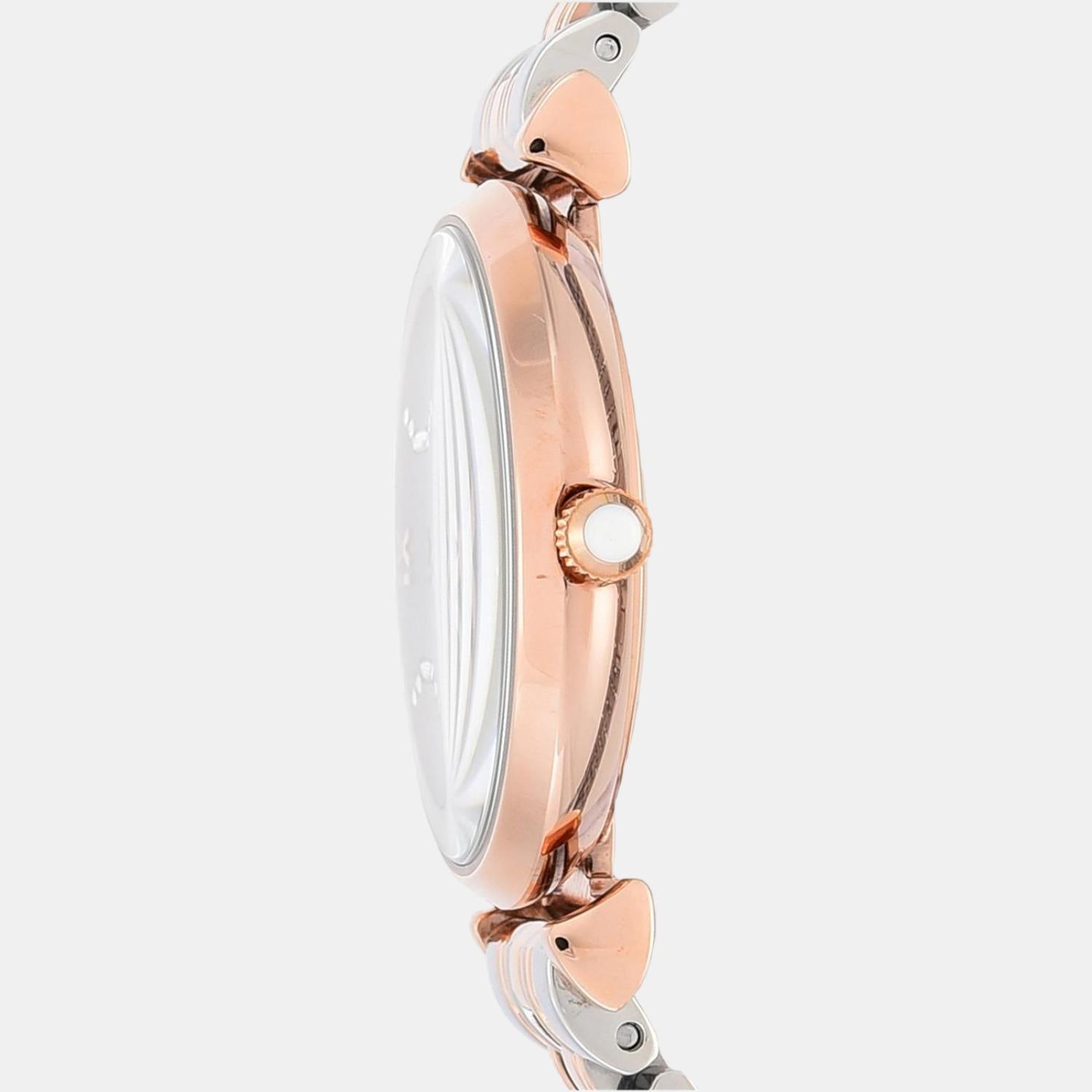 Gianni T-Bar Women Quartz Beige Dial Analog Stainless Steel Watch AR1840