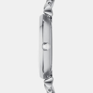 Gianni T-Bar Women Quartz Mother Of Pearl Dial Analog Stainless Steel Watch AR1908
