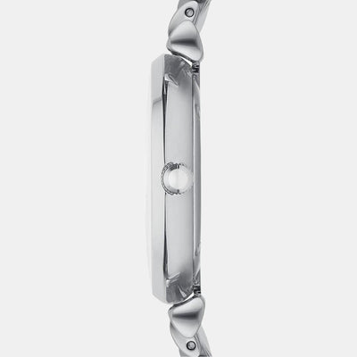 Gianni T-Bar Women Quartz Mother Of Pearl Dial Analog Stainless Steel Watch AR1908