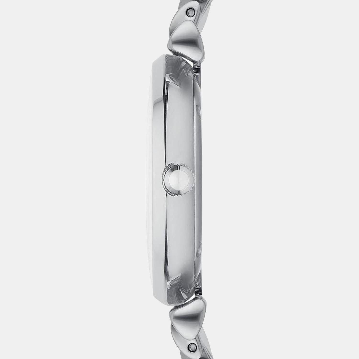 Gianni T-Bar Women Quartz Mother Of Pearl Dial Analog Stainless Steel Watch AR1908