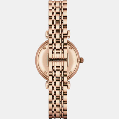 Gianni T-Bar Women Quartz White Dial Analog Stainless Steel Watch AR1909
