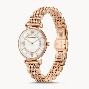 Emporio Armani Gianni T-Bar Off-White Dial Women 32mm