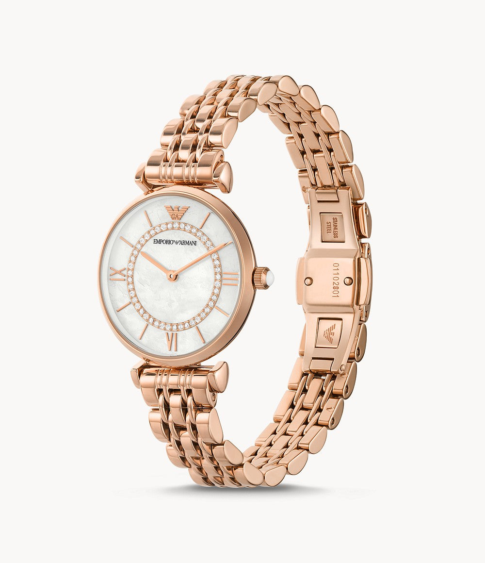 Emporio Armani Gianni T-Bar Off-White Dial Women 32mm