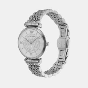 Gianni T-Bar Women Quartz Silver Dial Analog Stainless Steel Watch AR1925