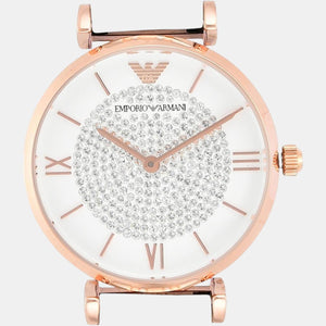 Gianni T-Bar Women Quartz White Dial Analog Stainless Steel Watch AR1926