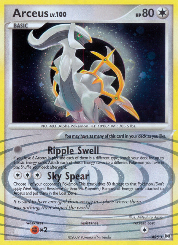 Arceus - AR5 - Rare