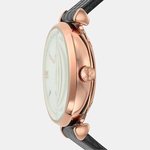 Gianni T-Bar Women Automatic White Dial Analog Leather Watch AR60047