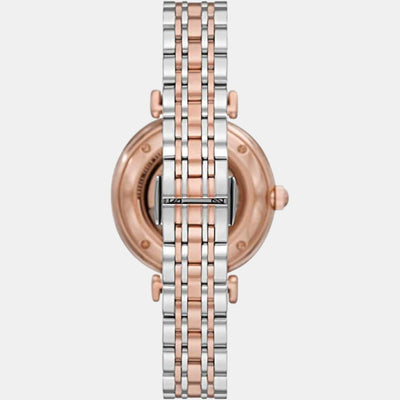 Gianni T-Bar Women Automatic White Dial Analog Stainless Steel Watch AR60049