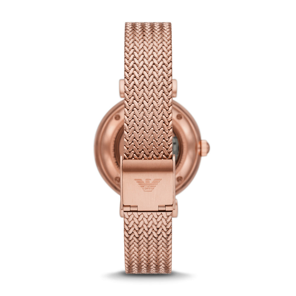 Emporio Armani Meccanico White Dial Women 34mm