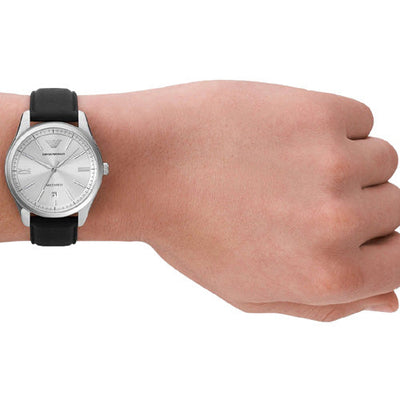 Emporio Armani Meccanico Silver Dial Men 41mm AR60077