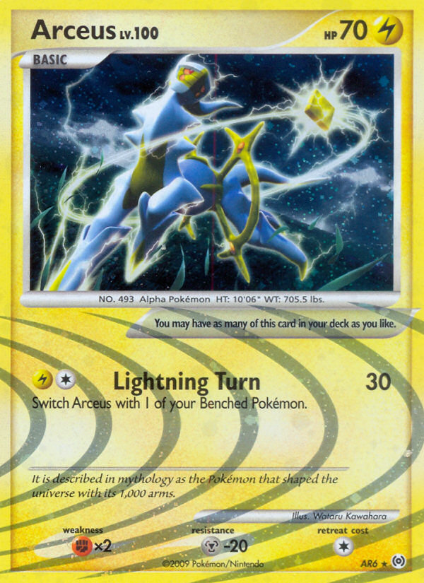 Arceus - AR6 - Rare