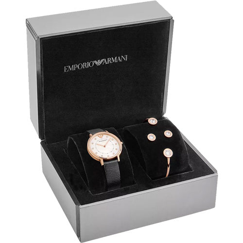 Emporio Armani Kappa White Mother-Of-Pearl Dial Women 32mm AR80011