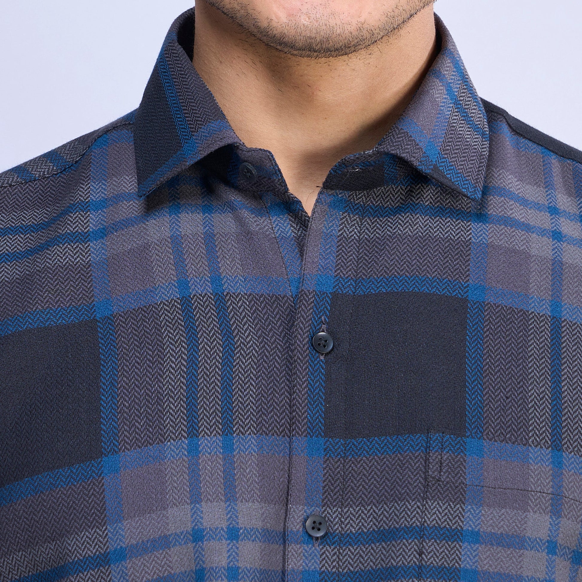 Tartan Black Checks Shirt