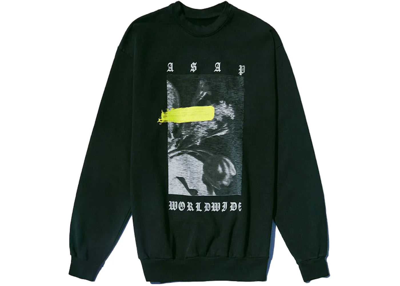 A$AP Worldwide Flowers Crewneck Black