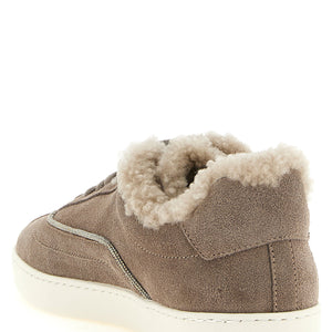 Fabiana Filippi Diamond Detail Suede Sneakers