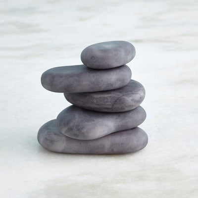 Alabaster River Rocks (Set of 5) by Ashley Childers