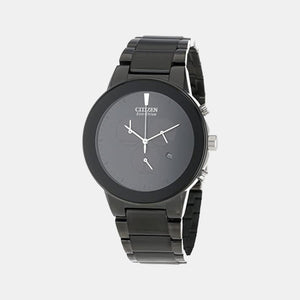 Axiom Men Quartz Black Dial Chronograph Stainless Steel Watch AT2245-57E