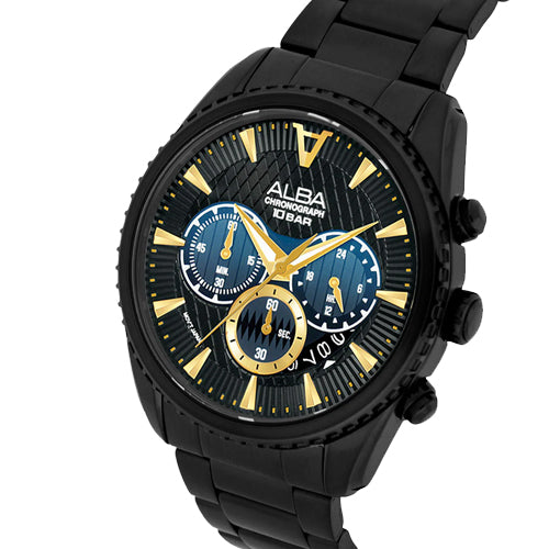 Alba Signa Black Dial Men 43mm AT3J09X1
