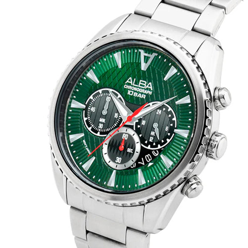 Alba Signa Green Dial Men 43mm AT3J13X1