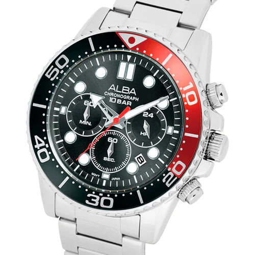 Alba Active Black Dial Men 45mm AT3J37X1