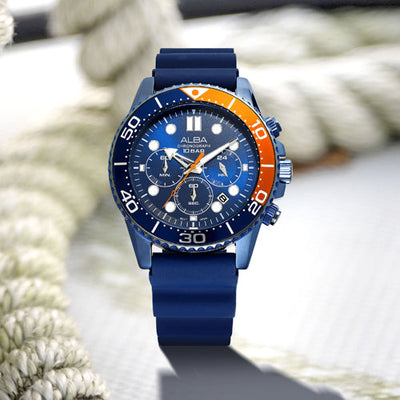 Alba Active Blue Dial Men 45mm AT3J45X1