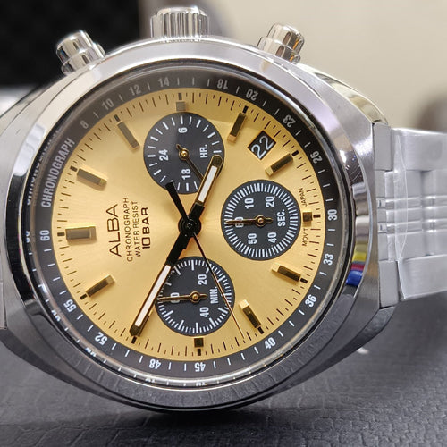 Alba Active Gold Dial Men 40.95mm AT3K01X1