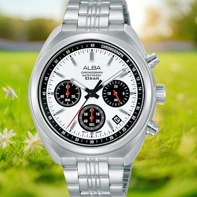 Alba Active White Dial Men 40.95mm AT3K11X1