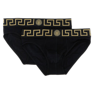 Versace 2-pack Briefs With Greca Pattern