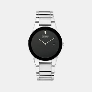 Axiom Men Quartz Black Dial Analog Stainless Steel Watch AU1060-51E