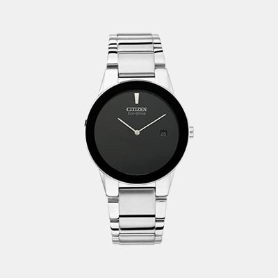 Axiom Men Quartz Black Dial Analog Stainless Steel Watch AU1060-51E