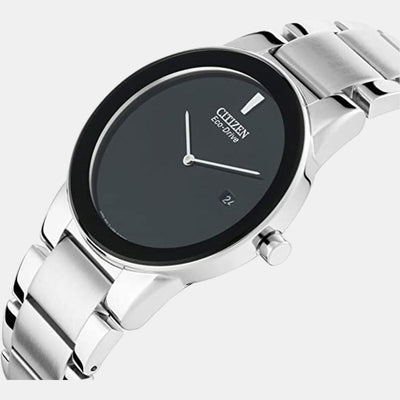 Axiom Men Quartz Black Dial Analog Stainless Steel Watch AU1060-51E