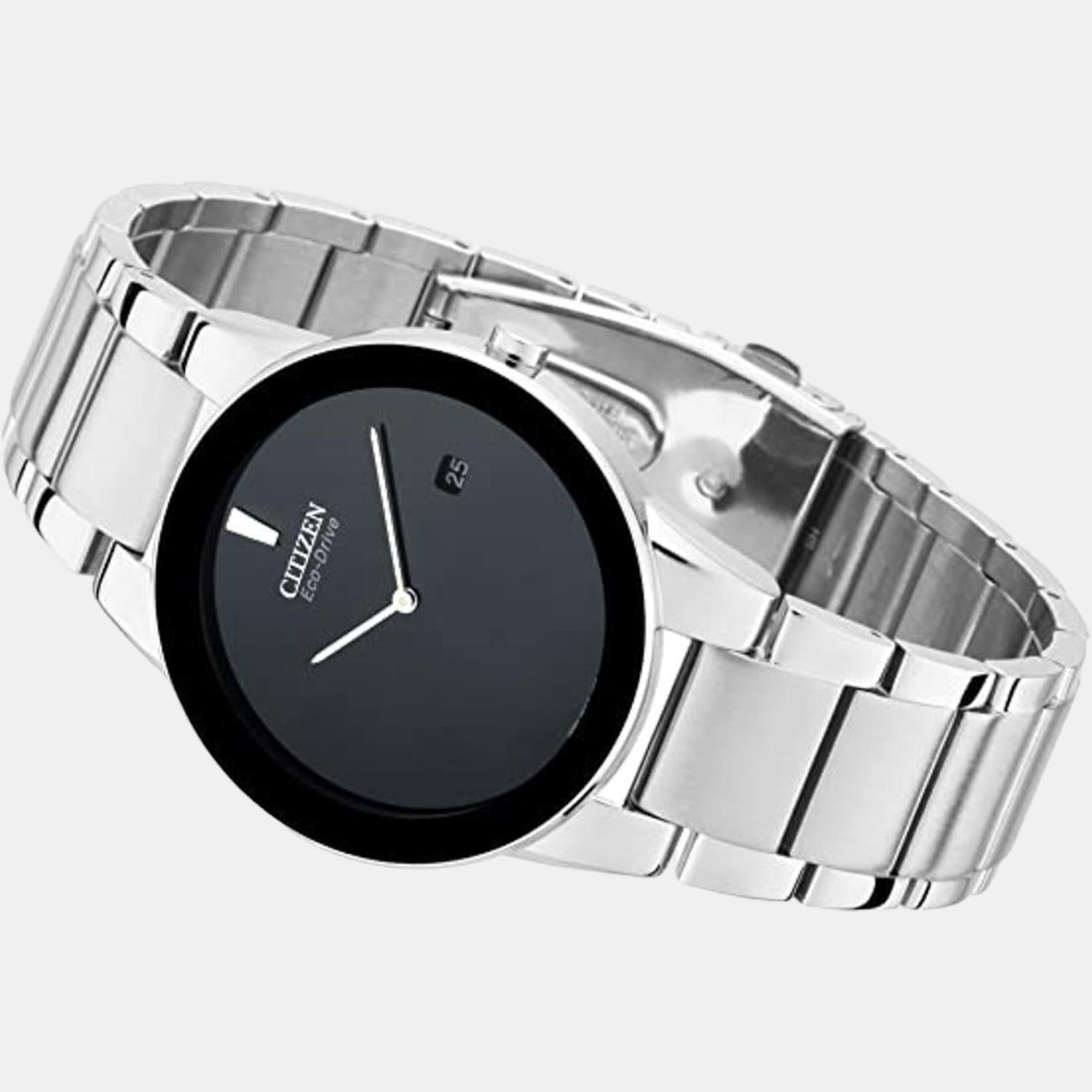 Axiom Men Quartz Black Dial Analog Stainless Steel Watch AU1060-51E