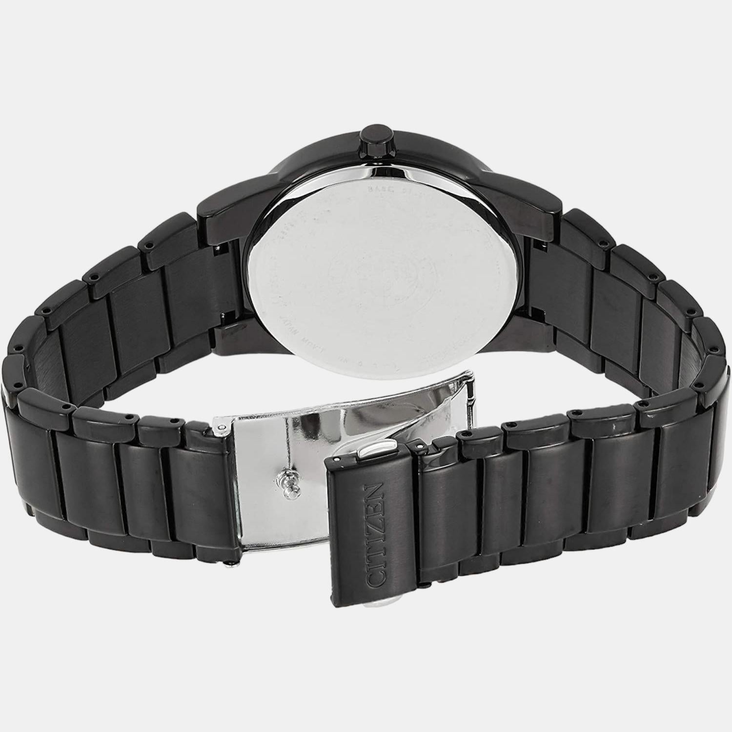 Axiom Men Eco-Drive Black Dial Analog Stainless Steel Watch AU1065-58E