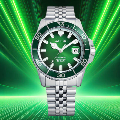 Alba Automatic Green Dial Men 42.5mm AU4053X1