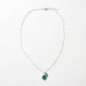 August Green Jade Birthstone Necklace