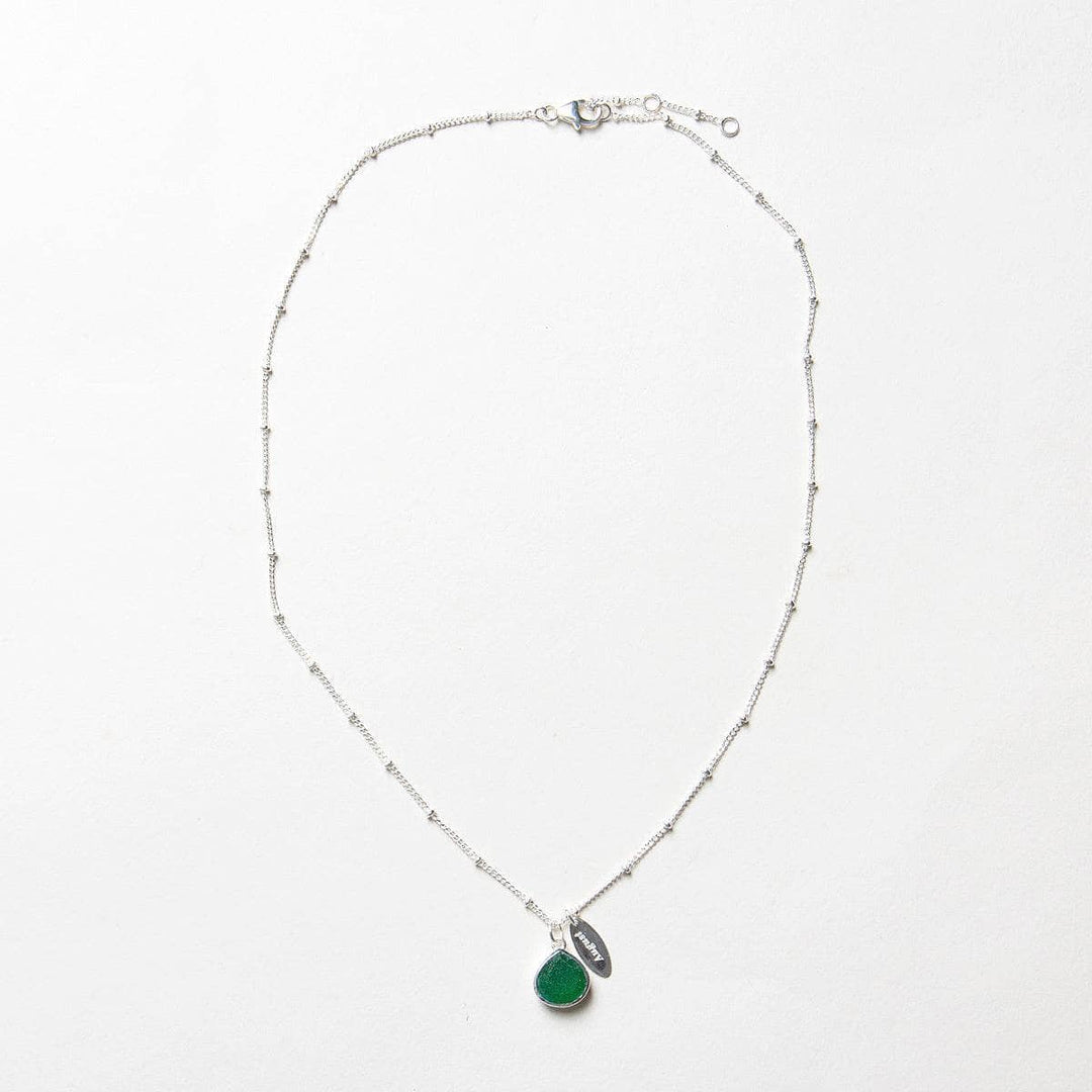 August Green Jade Birthstone Necklace