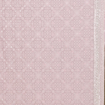 Lavender Sequins Georgette Saree