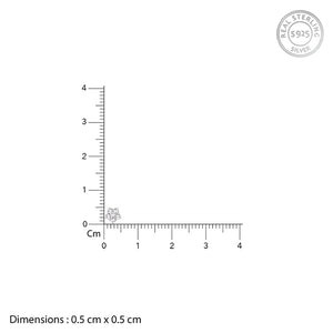 Silver Zircon Constellation Earrings