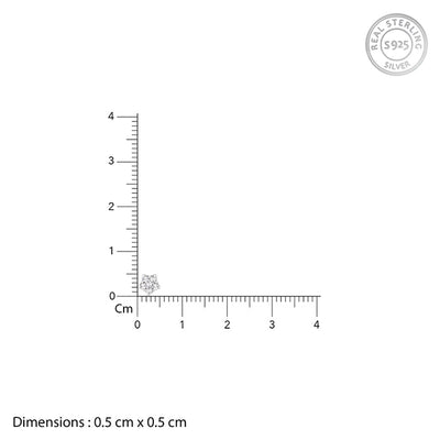 Silver Zircon Constellation Earrings