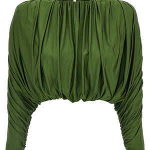 Self-Portrait Short Top With Ripples
