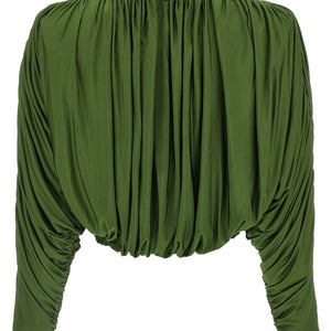 Self-Portrait Short Top With Ripples