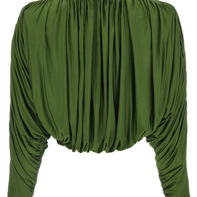 Self-Portrait Short Top With Ripples