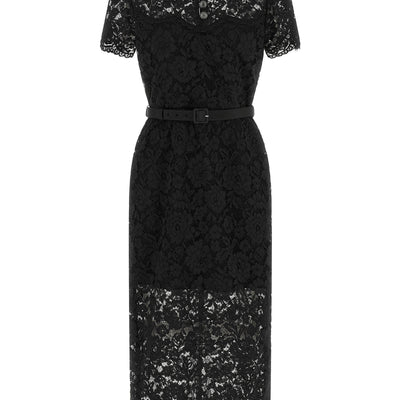 Self-Portrait Lace Dress With Collar