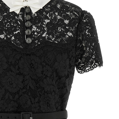 Self-Portrait Lace Dress With Collar