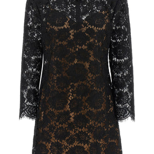 Self-Portrait Lace Dress With Jewel Collar