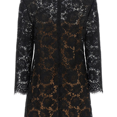 Self-Portrait Lace Dress With Jewel Collar