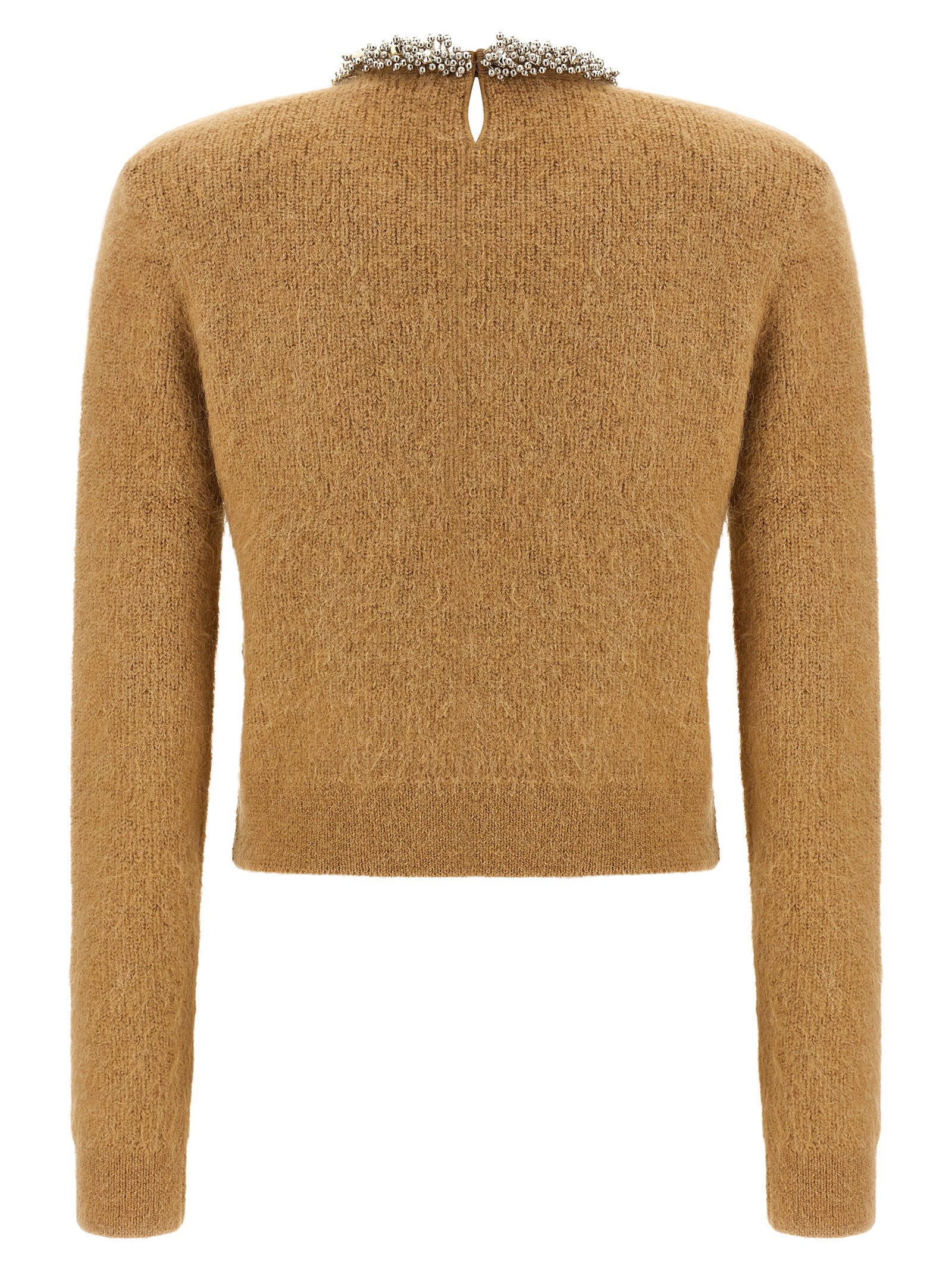 Self-Portrait Sweater With Jewel Embroidery