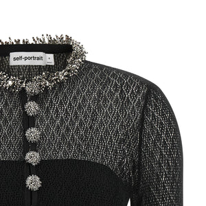 Self-Portrait Openwork Knitted Bodysuit