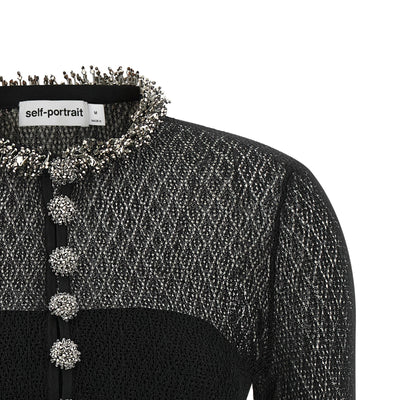 Self-Portrait Openwork Knitted Bodysuit