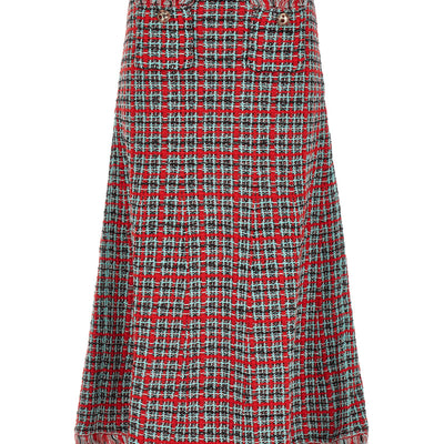 Self-Portrait Tweed Skirt